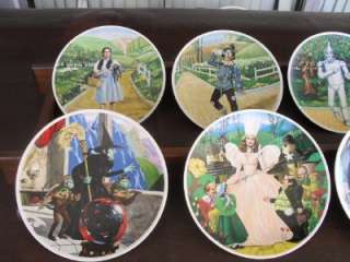 KNOWLES 1977 COMPLETE SET 8 WIZARD OF OZ 40TH ANNIVERSARY PLATES MINT 