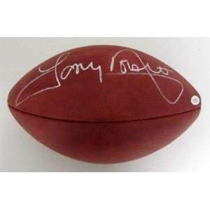 Tony Dorsett Autographed Football   Authentic JSA   Autographed 