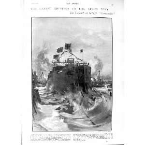  1901 Launch Ship Cornwallis Duncan War Africa Dangar 