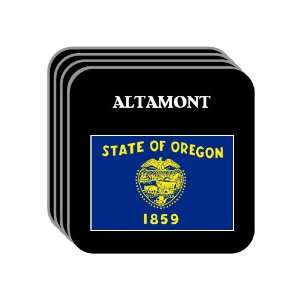 US State Flag   ALTAMONT, Oregon (OR) Set of 4 Mini Mousepad Coasters