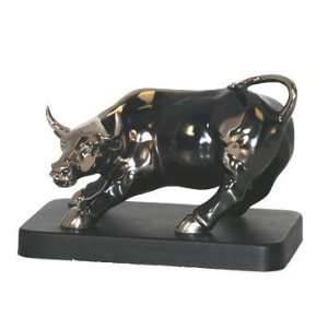  Wall Street Bull Statue   Pewter Finish