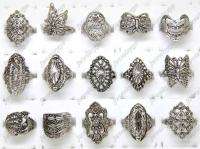 Wholesale jewelry Lots 100pcs mix style Elegant Alloy Ring rings free 
