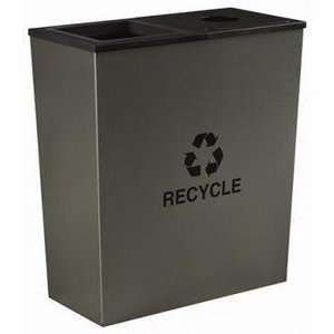  Metal Stainless Steel Recycling Trash Receptacle