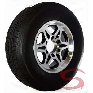   /75R15 Radial Trailer Tire with T04 6 on 5.50 Aluminum Trailer Rim