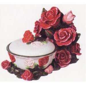  ROSE 3 Dimensional Candy Dish Jar Tray *NEW* Kitchen 