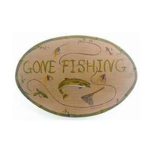  Gone Fishing Wall Plaque Hanging Sign