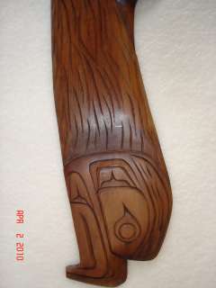 HAWKMAN and EAGLE Authentic Northwest Coast Native Hand carved 