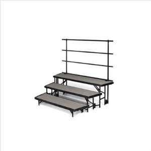 Midwest Folding BRT32 Backrails for Standing Risers for RTRP7 (76 3/8 