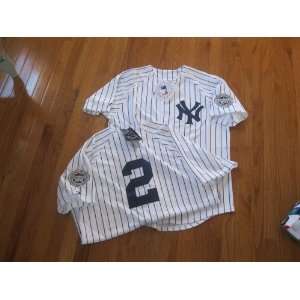 MLB New Derek JETER #2 New York YANKEES Med Home WHITE Baseball Jersey 