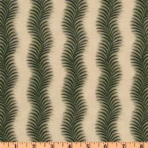  44 Wide Eagle Medallion Stripe Green Fabric By The Yard 