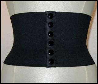 Vintage style 6 WIDE corset elastic waspie belt NWT  
