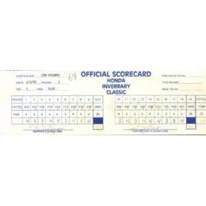  Jim Colbert Signed 83 Honda Classic Score Card Psa Coa 