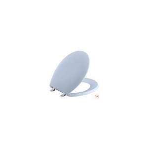   Toilet Seat, Round Front, Skylight w/ Brushed Chr