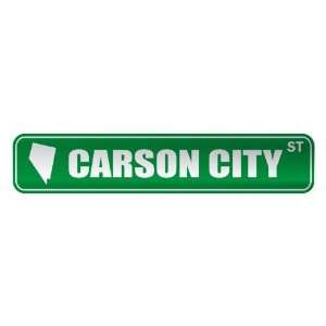   CARSON CITY ST  STREET SIGN USA CITY NEVADA