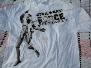 Start Wars the Force Unleashed mens shirt size L  