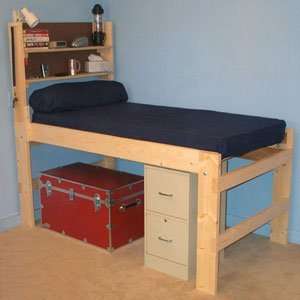  Solid Wood All Sizes High Riser Bed (USM)