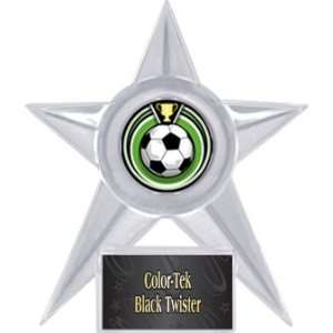  Soccer Stellar Ice 7 Trophy CLEAR STAR/BLACK TWISTER PLATE 