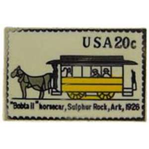  Bobtail Horsecar Stamp Pin 1 Arts, Crafts & Sewing