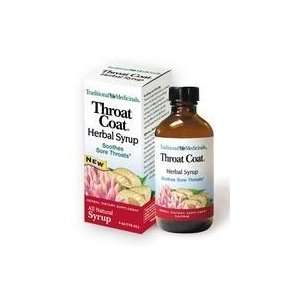   Medicinals Throat Coat Herbal Syrup   Soothes Sore Throats 4 oz