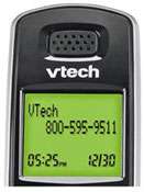    VTech CS6219 2 DECT 6.0 Cordless Phone, Silver/Black, 2 