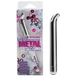 Function Precious Metal® Slims™ Vibrator   Slender G   Silver 