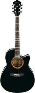 IBANEZ AEF18EBK Acoustic Electric Guitar FLAME INLAY  