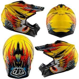 2011 Troy Lee Designs SE3 SPEEDWING Yellow MX Helmet Large #00210510