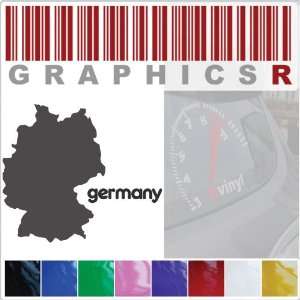 Sticker Decal Graphic   Germany German Country Silouette Pride MapA290 