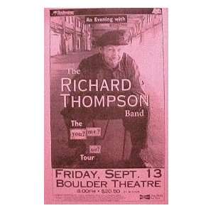  Richard Thompson Fox Boulder Colorado Gig Poster