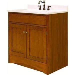  30IN OAK VANITY & SINK CMB