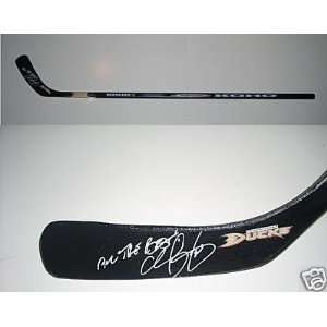  Chris Pronger Autographed Stick   Anaheim Ducks Coa 