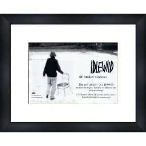 IDLEWILD 100 Broken Windows   Custom Framed Original Ad   Framed Music 