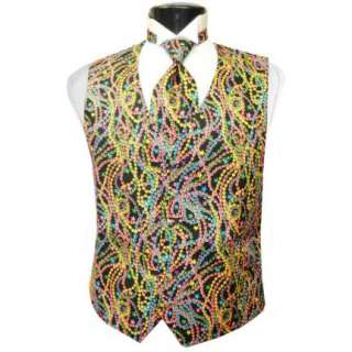 Big Easy Beads Mardi Gras Tuxedo Vest and Tie  