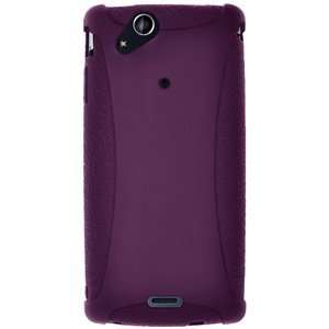 New Amzer Silicone Skin Jelly Case Purple For Sony Ericsson Xperia Arc 