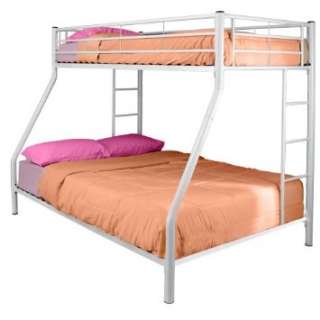 NEW Walker Edison Twin Over Full Bunk Bed, White 812492010357  