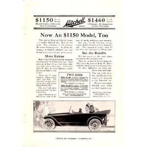  1917 Ad Mitchell Sixes Original Antique Car Print Ad 