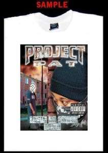 PROJECT PAT CUSTOM T SHIRT TEE rap hip hop project T128  