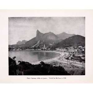  Brazil South America Root Visit Seaport   Original Halftone Print