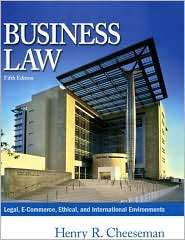 Business Law, (0131009419), Henry Cheeseman, Textbooks   Barnes 