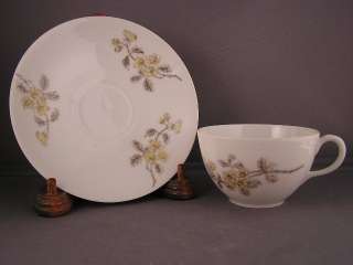 CFH/GDM LIMOGES H.P. YELLOW ROSES CUP/SAUCER & BOWLS  