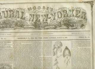 MOORES RURAL NEW YORKER,Rochester,New York Saturday,March 10,1860