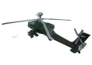 Hughes AH 64 Apache Wood Desktop Helicopter Model  