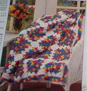 SUMMER COLORS AFGHAN Afghan Crochet Pattern  
