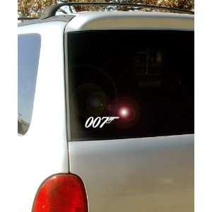  007 James Bond Logo   Vinyl Decal Sticker 5 White 