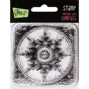  Vintage Love Clear Stamp Compass