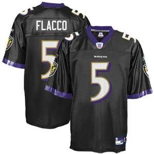  Joe Flacco #5 Baltimore Ravens Replica NFL Jersey Black 