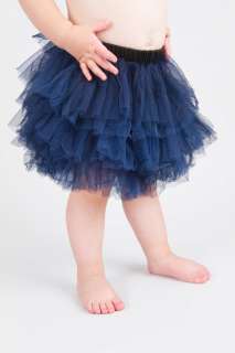 Blue Tulle Skirt Tutu Size 12 month 4 years Flower Girl Skirts  