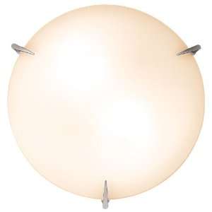 Access Lighting 20661 BS Zenon 2 Light Flush Mount, Brushed Steel with 