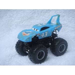    Monster Pixar Car Damaged King 4x4 Custom 1/55 