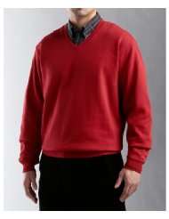 Men Sweaters Vests Red